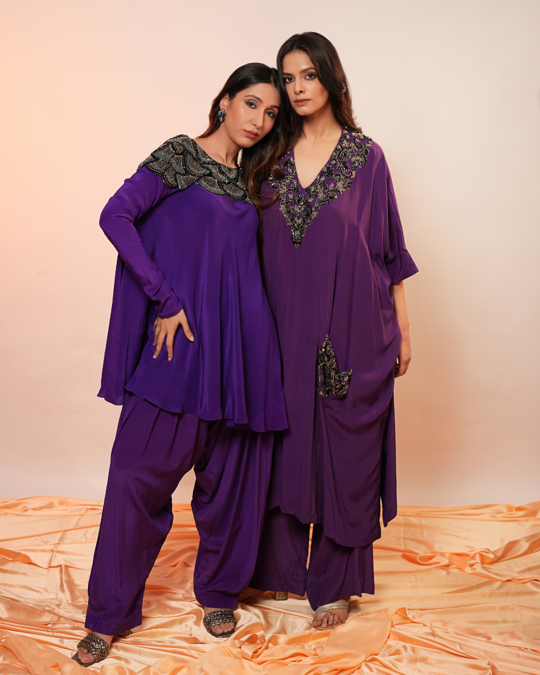 PURPLE KAFTAAN SUIT