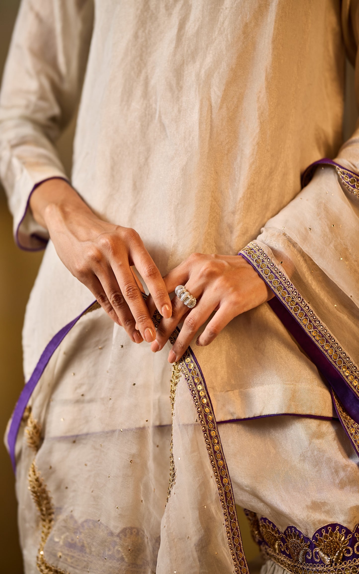 Jaamuni patti garara set