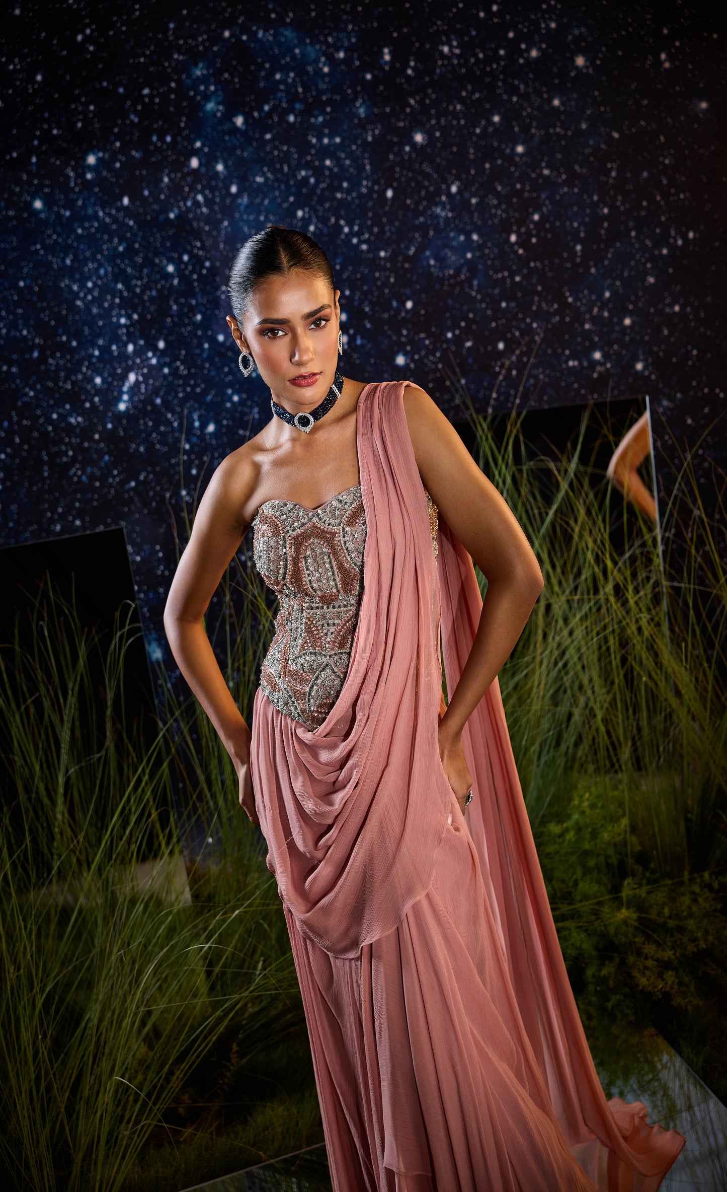 Heirloom drape saree