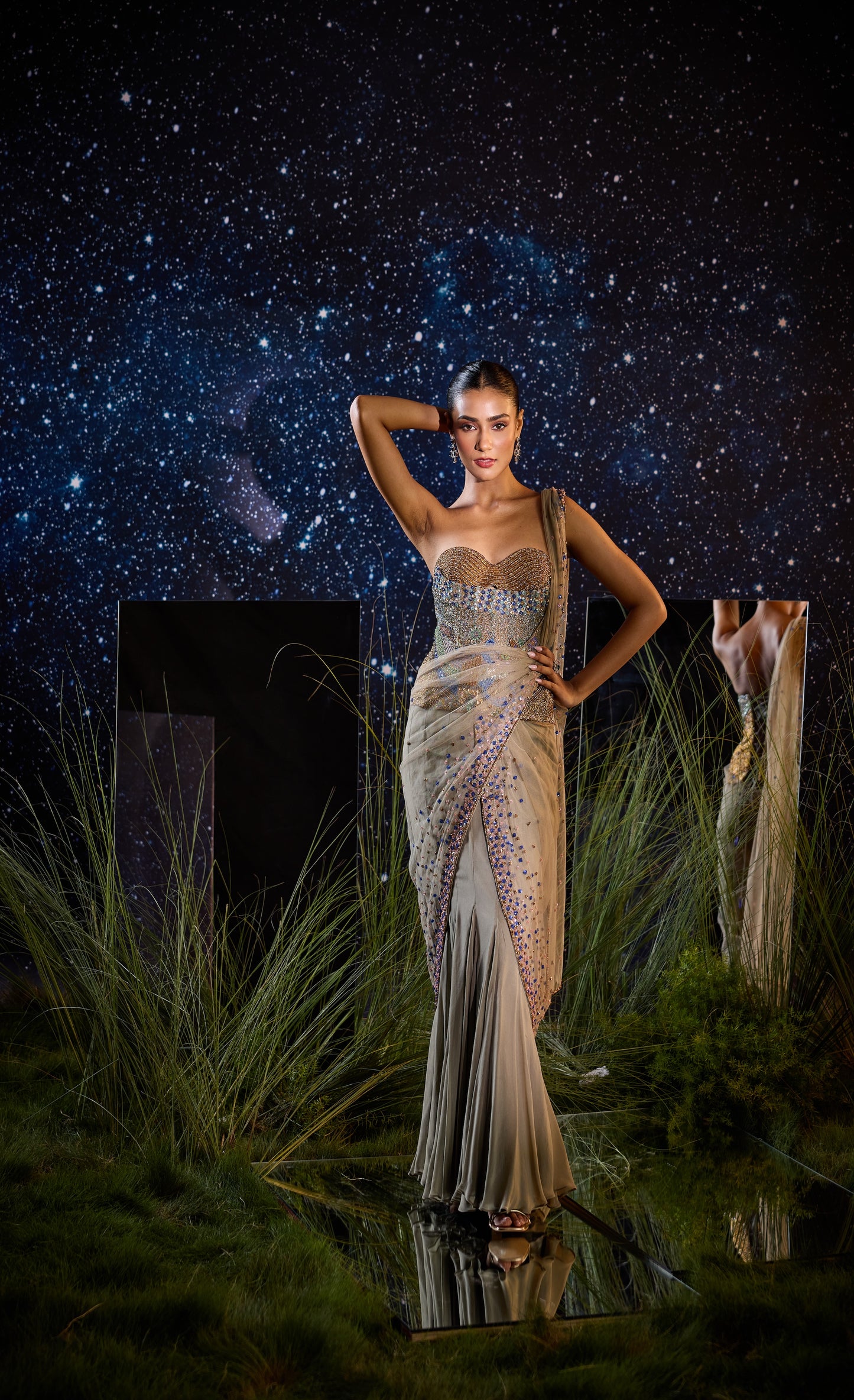 Whisper drape saree
