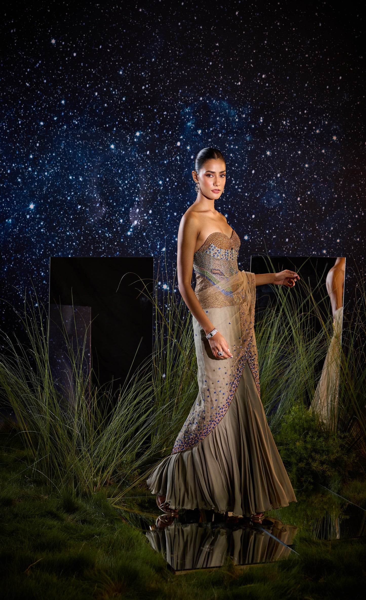 Whisper drape saree