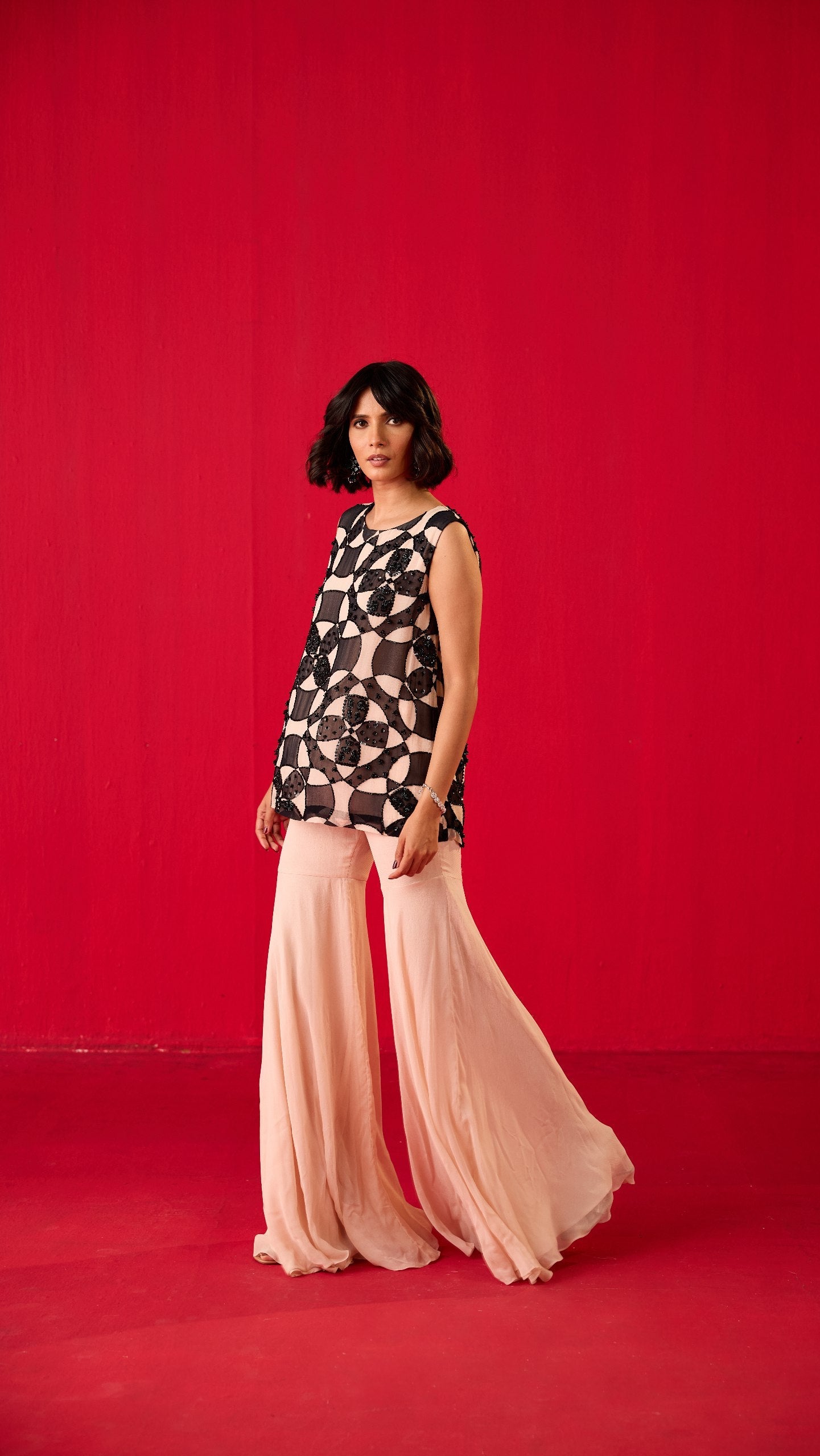 BACK OPENING TOP WITH GHARARA SET