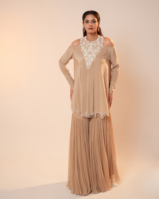 GHARARA WITH FLARED SKIRT
