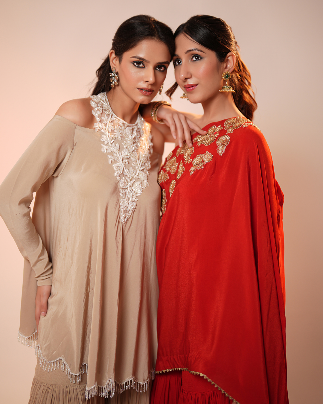ONE SHOULDER GHARARA SET